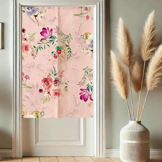 Flowers Floral Noren Japanese Door Curtain image 0