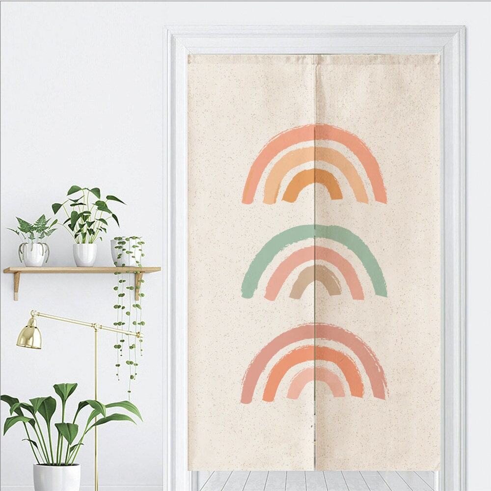 Rainbows Doorway Curtain Noren image 1