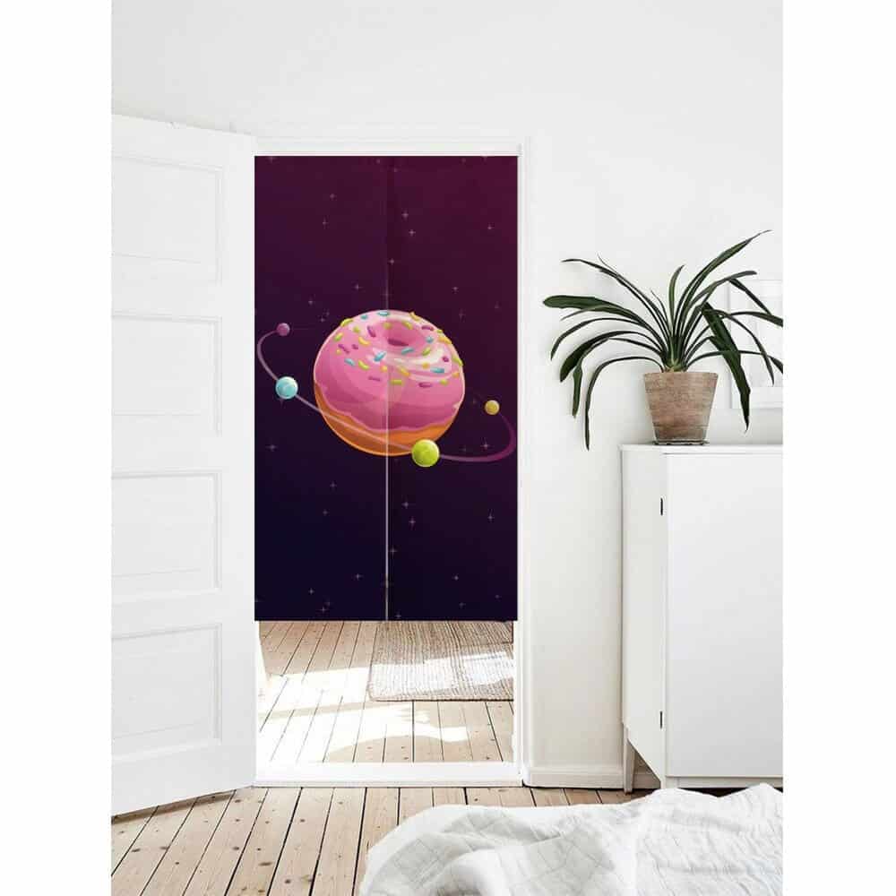 Donut Print Doorway Curtain Noren image 0