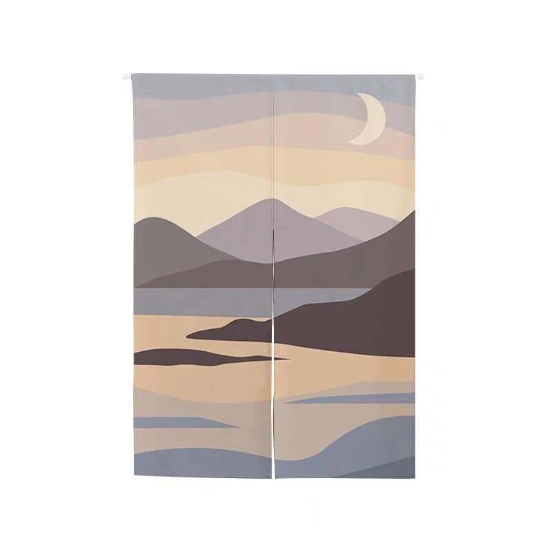 Chinese landscape painting Doorway Noren Curtain image 1