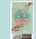 Pink blossoms Doorway Noren Curtain image 0