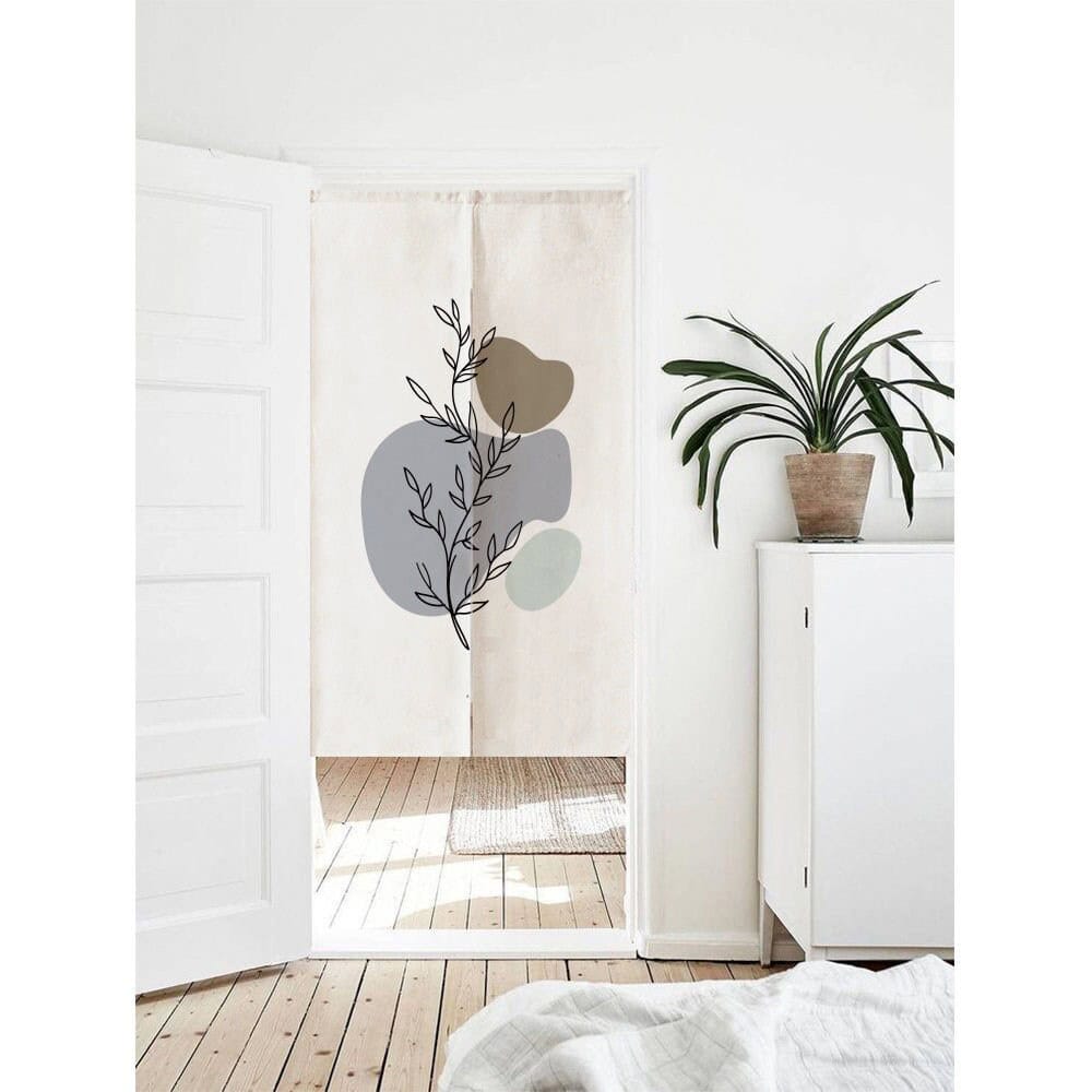 Abstract Branch Door Curtain image 0