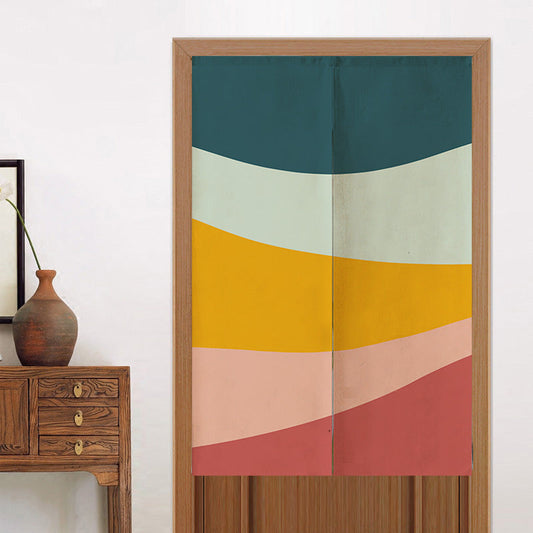 Five Color Mountain Door Curtain