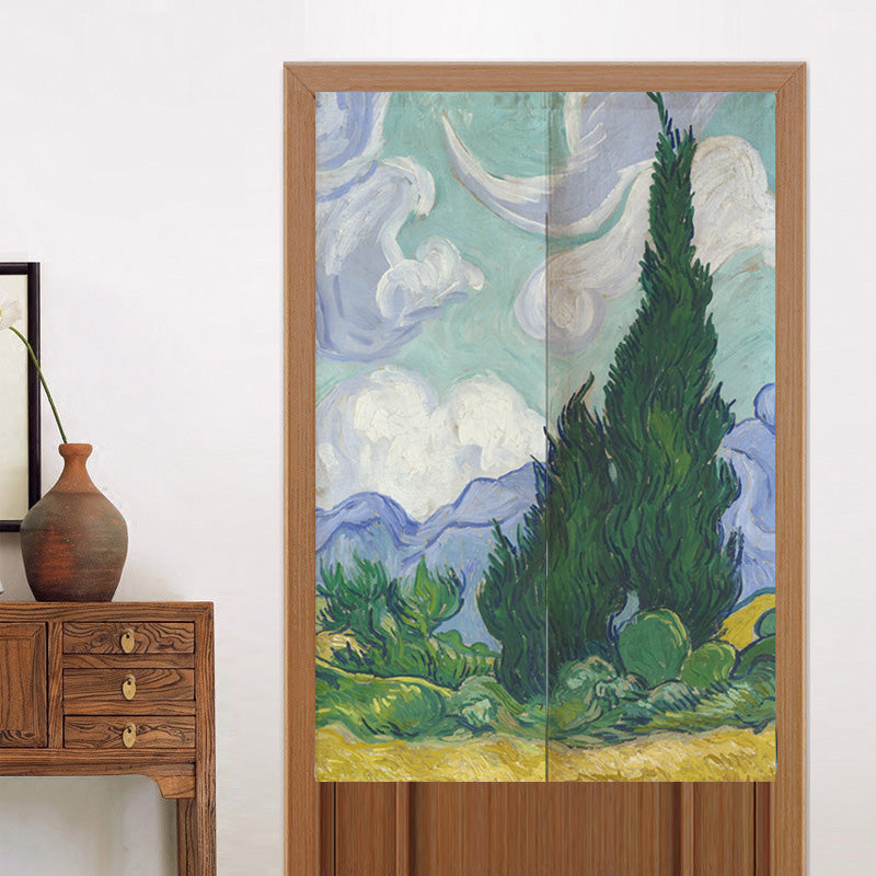 Van Gogh's Fields Door Curtain