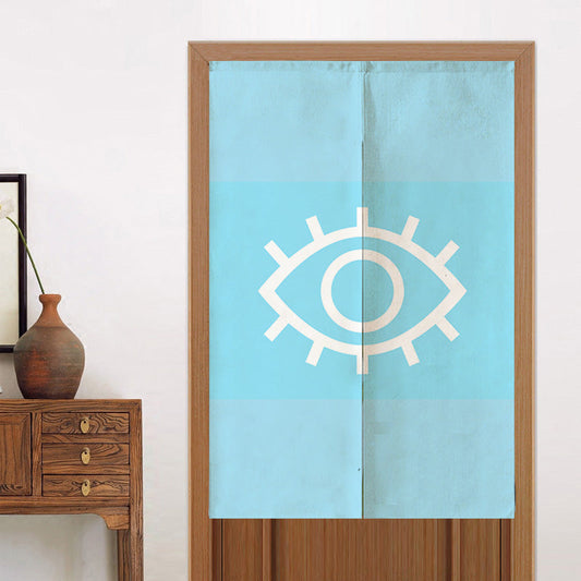 the Eye of the Blue Devil Door Curtain