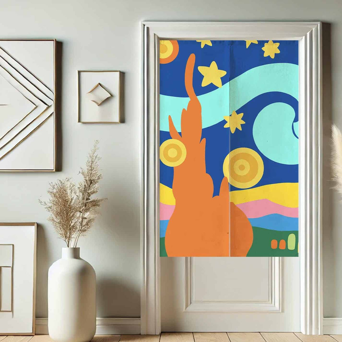 Starry Sky Noren  Doorway Curtain image 1