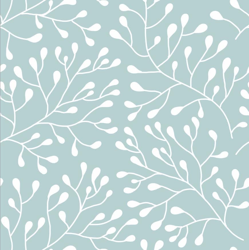 Blizzard Blue Flower Art Print Doorway Curtain Noren image 3