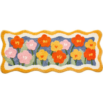 Lovely Flowers Bedroom Runner Mat Mom‘s Day Gift