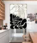 Matisse Inspired Abstract Art Illustration Doorway Entrance Curtain Noren image 0