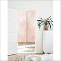 Gradient Pink Wavy Art Print Doorway Curtain Noren image 0
