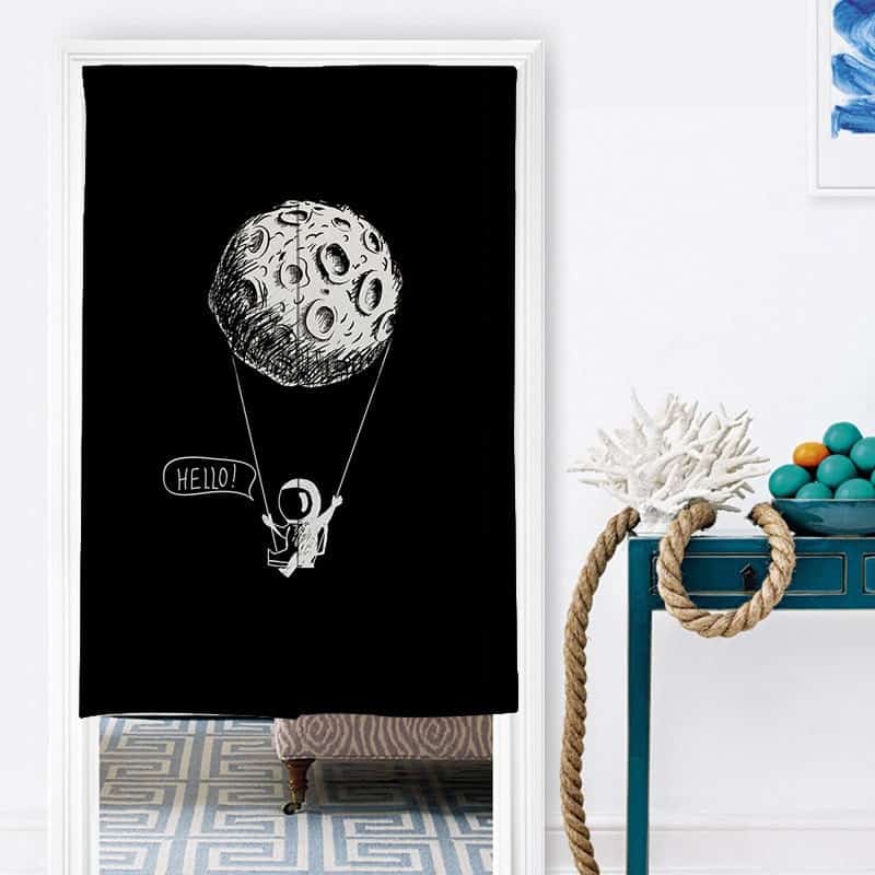 Spaceman Doorway Noren Curtain image 6