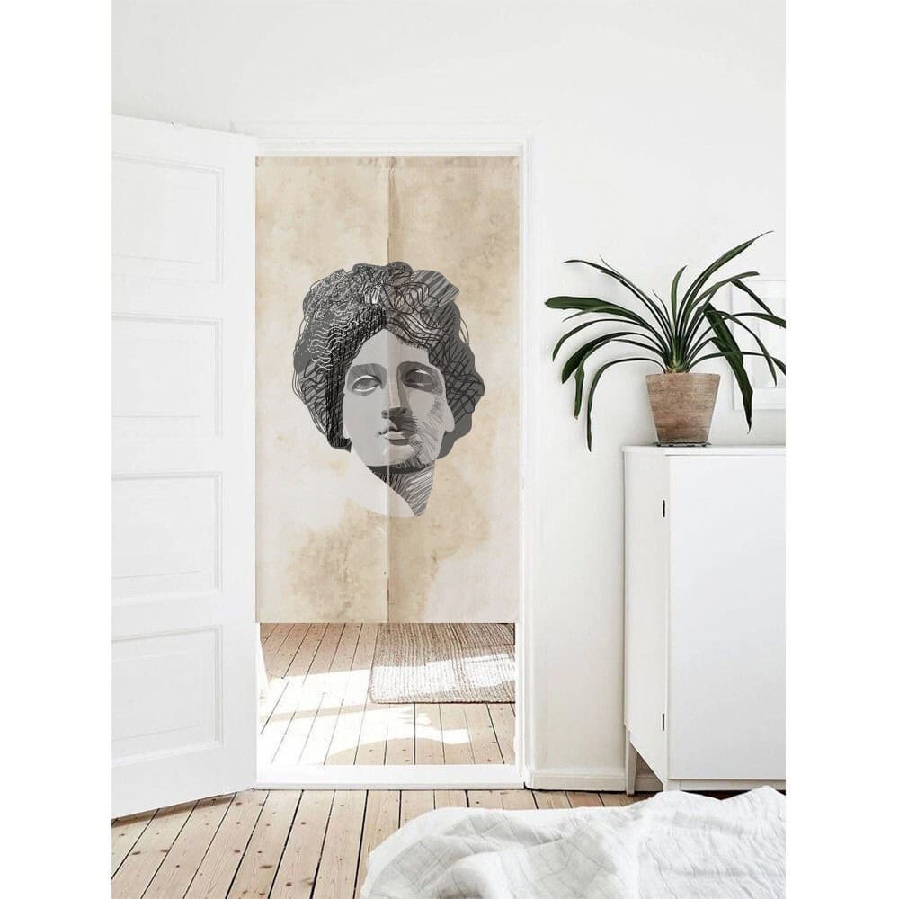 Portrait pattern Doorway Entrance Curtain Noren image 0