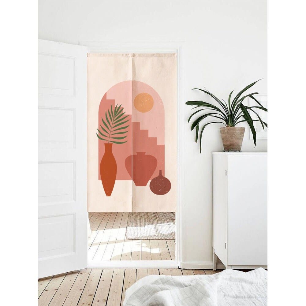 Various vases Doorway Curtain Noren image 0