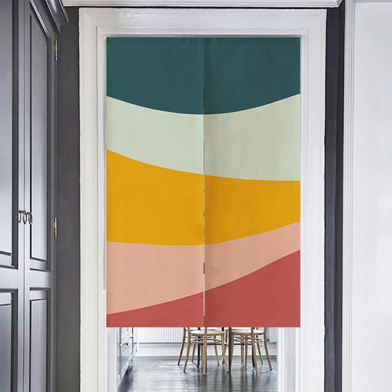 Five Color Mountain Door Curtain