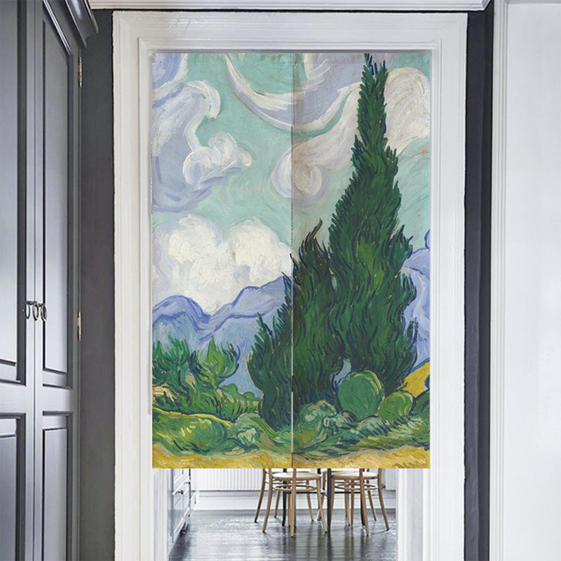 Van Gogh's Fields Door Curtain