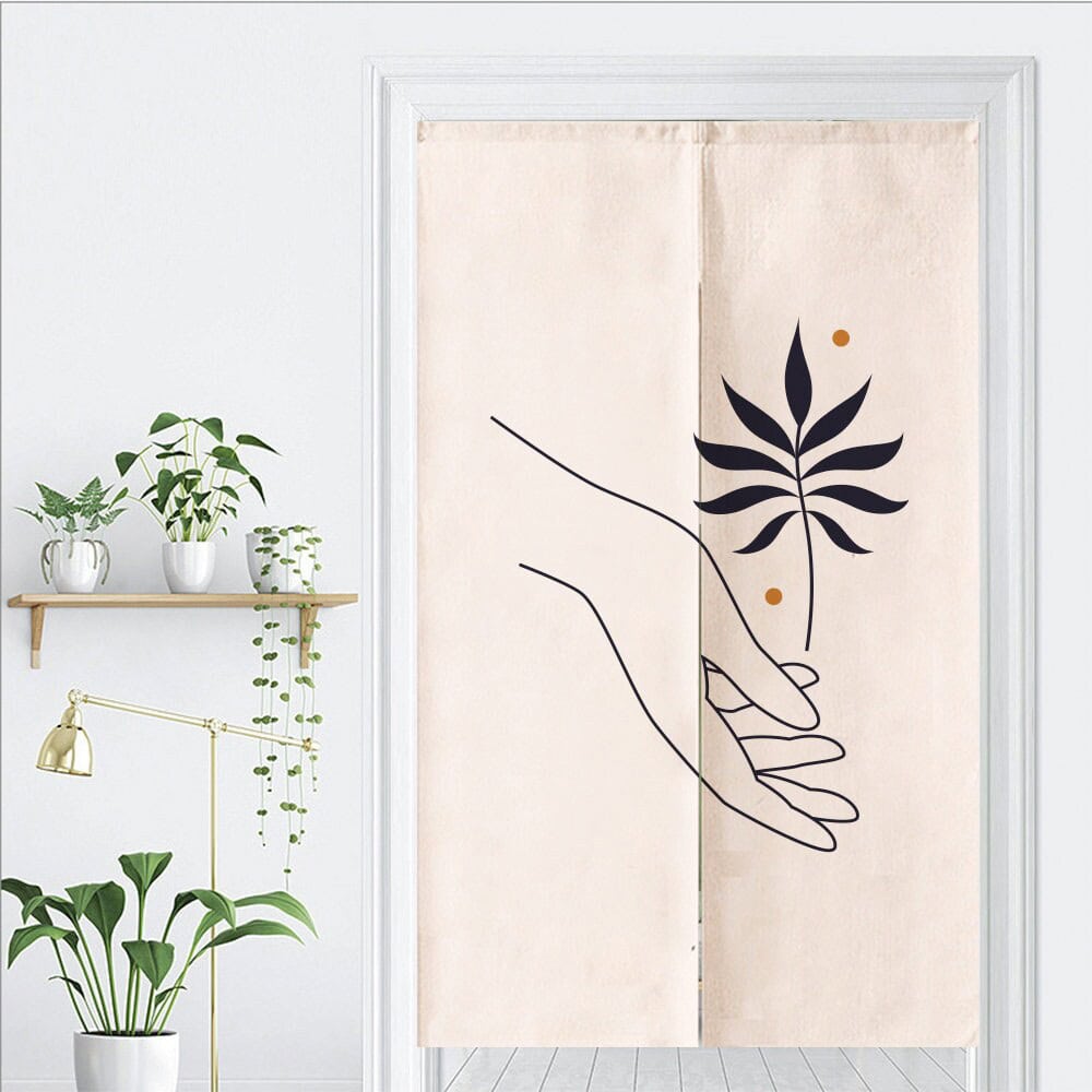 Sketch of hands Doorway Curtain Noren image 1
