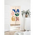 Matisse Inspired Abstract Art Illustration Doorway Entrance Curtain Noren image 0