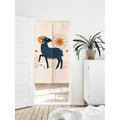 Aesthetic Zodiac Art Print Doorway Curtain Noren image 0
