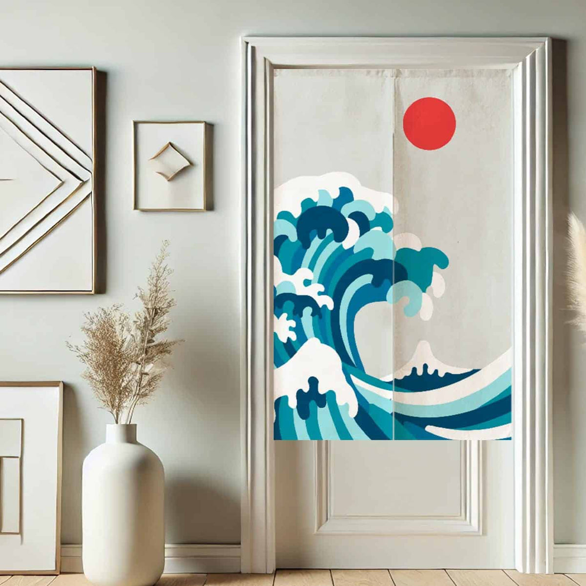 Sea Wave Noren  Doorway Curtain image 1