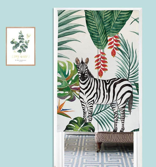 Zebra Pattern Door Curtain image 0