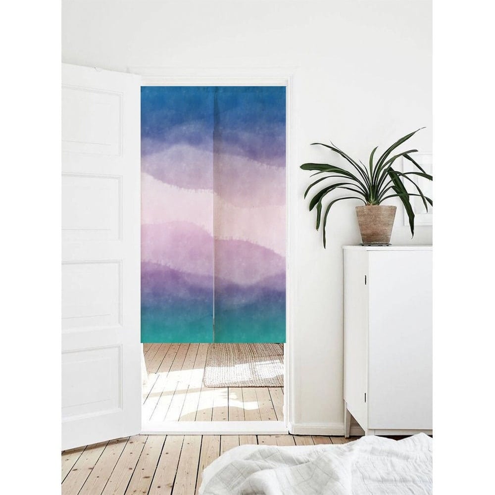 Mystery Universe Vibe Colour Gradient Art Print Doorway Curtain Noren image 0