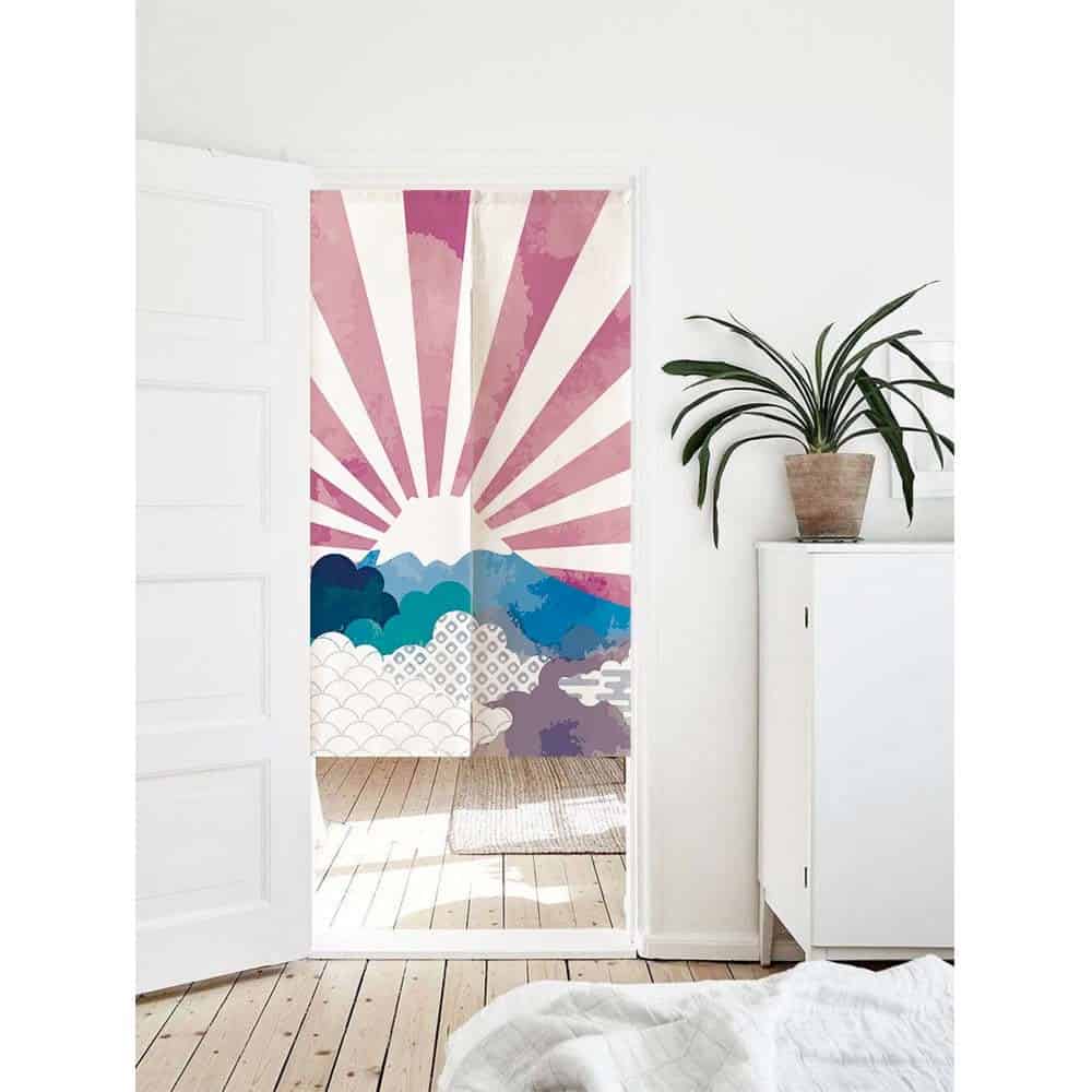 Watercolour Art Doorway Noren Curtain image 1