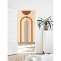 Simple Geometric Arch Shape Lines Art Doorway Noren Curtain image 0