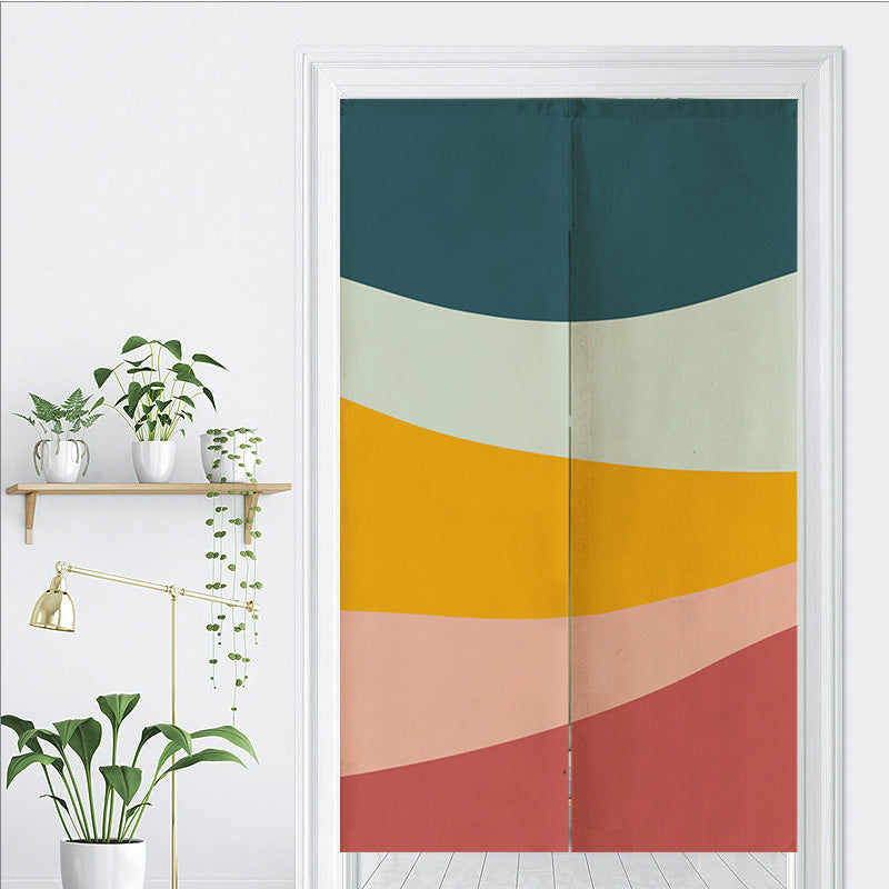 Five Color Mountain Door Curtain