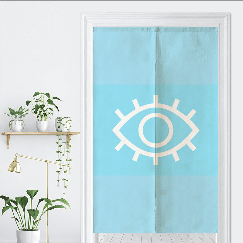 the Eye of the Blue Devil Door Curtain