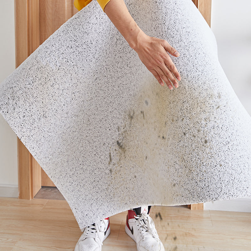 Happy Wave Door Mat - Low Profile Non-Slip PVC Coil Entrance Rug | Washable Indoor Outdoor Dirt Trapper Mat