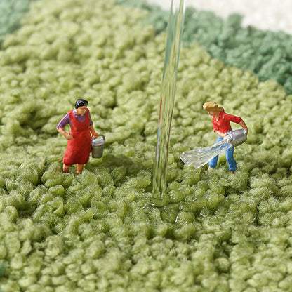 Green Leaves Bath Mat