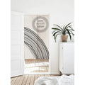 Black line pattern door curtain image 0