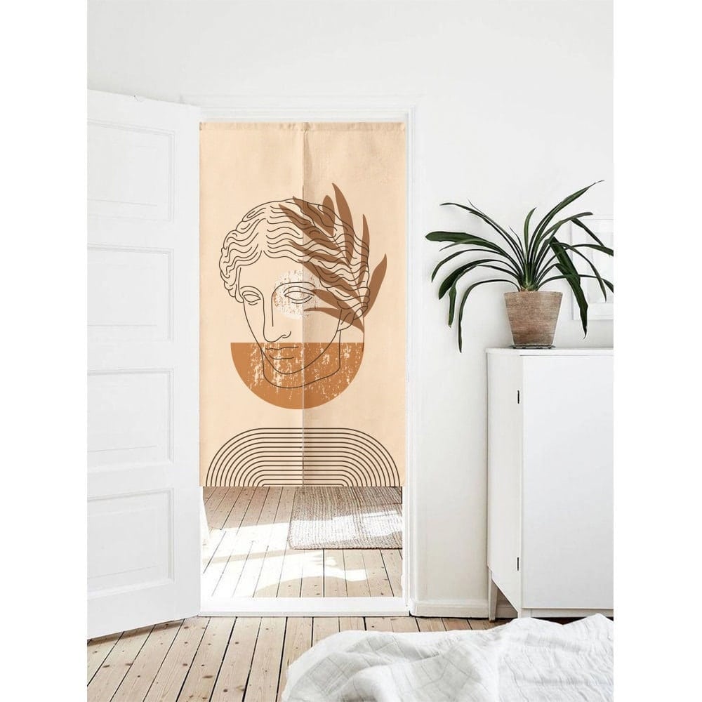Pencil sketch portrait Doorway  Curtain Nore image 0
