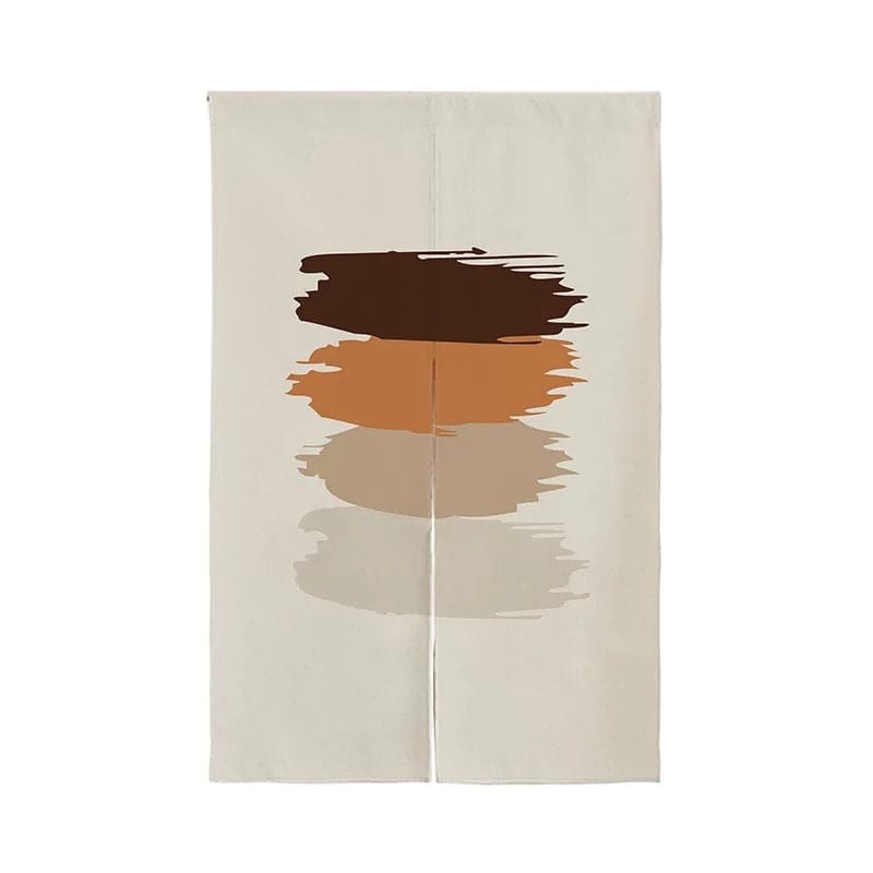 Neutral Tone Art Print Doorway Noren Curtain image 1
