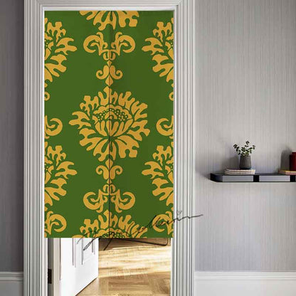 Baroque Style One Big Flower Door Curtain