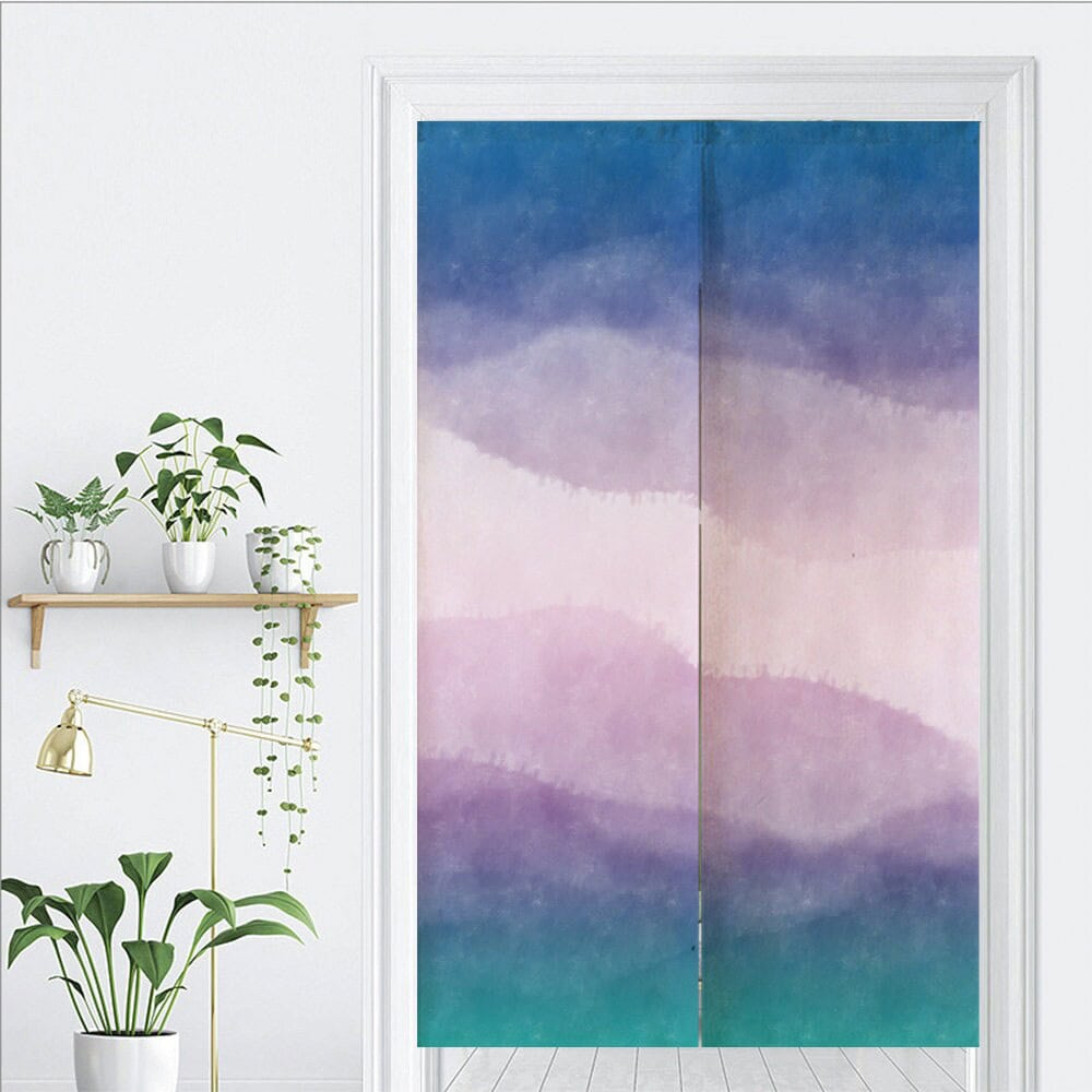 Mystery Universe Vibe Colour Gradient Art Print Doorway Curtain Noren image 1