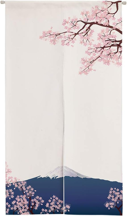 Pink cherry blossoms  Door Curtain