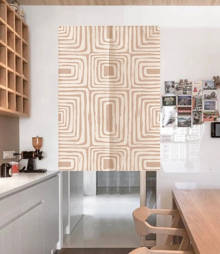 Rectangular lines Doorway Curtain Noren image 0