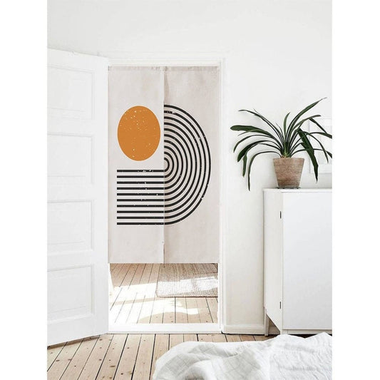 Stripe pattern background Doorway Noren Curtain image 0