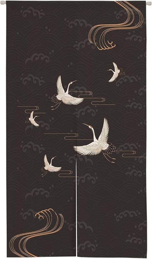 Chinese Traditional Ink Painting Doorway Curtain