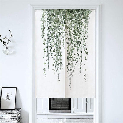 Green Leaf Vine  Door Curtain