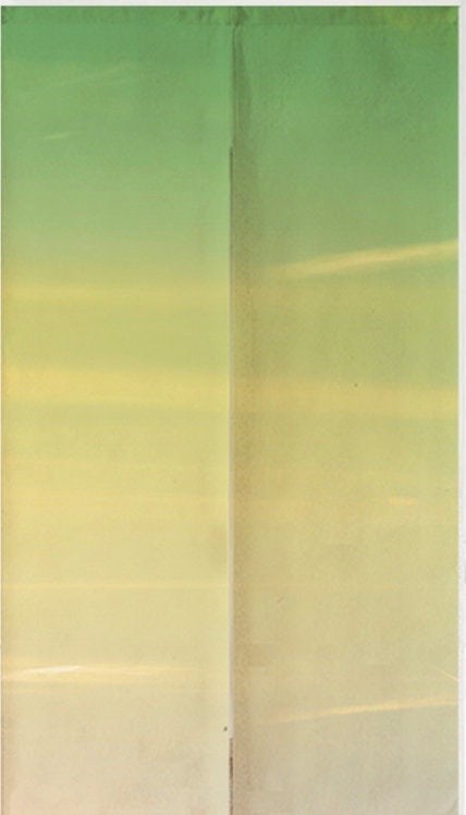 Grass green Doorway Noren Curtain image 1