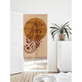 Orange circular tiger Doorway Curtain Noren image 0