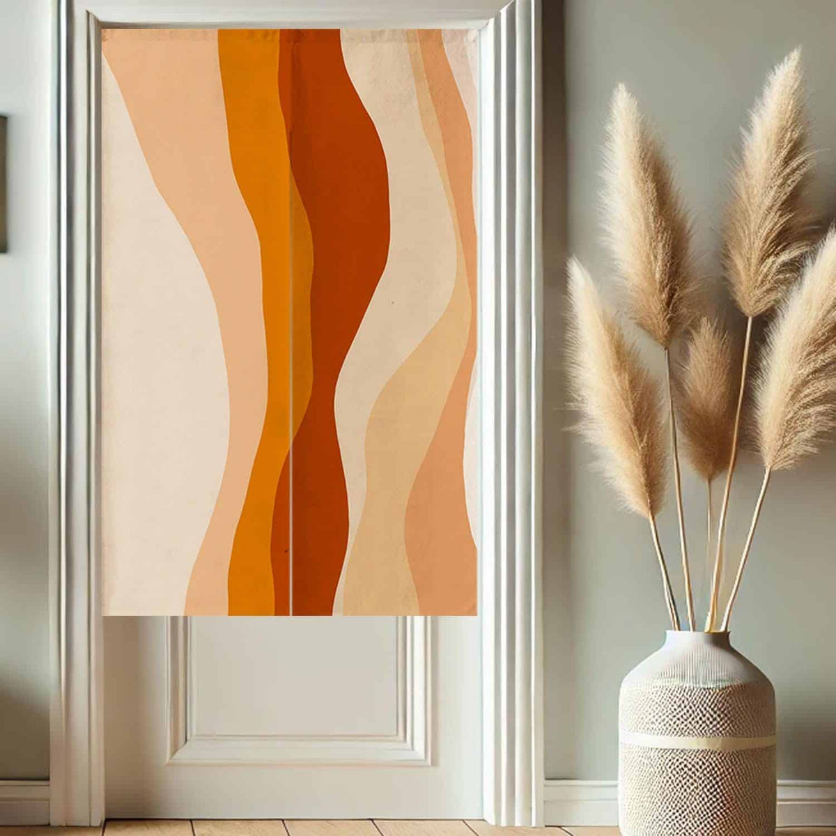 Orange Noren  Door Curtain image 1