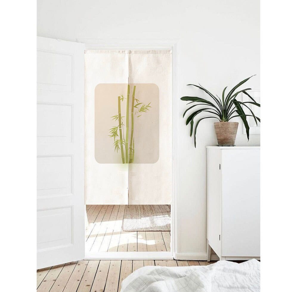 Green plants Doorway Curtain Noren image 0