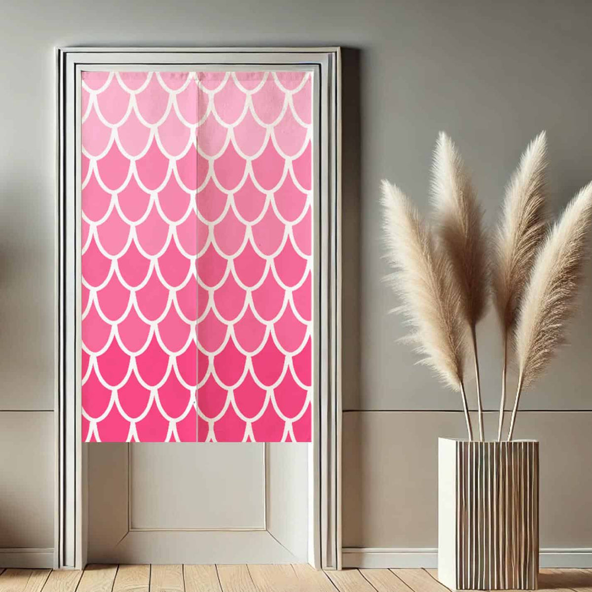 Pink Mermaid Noren  Door Curtain image 1