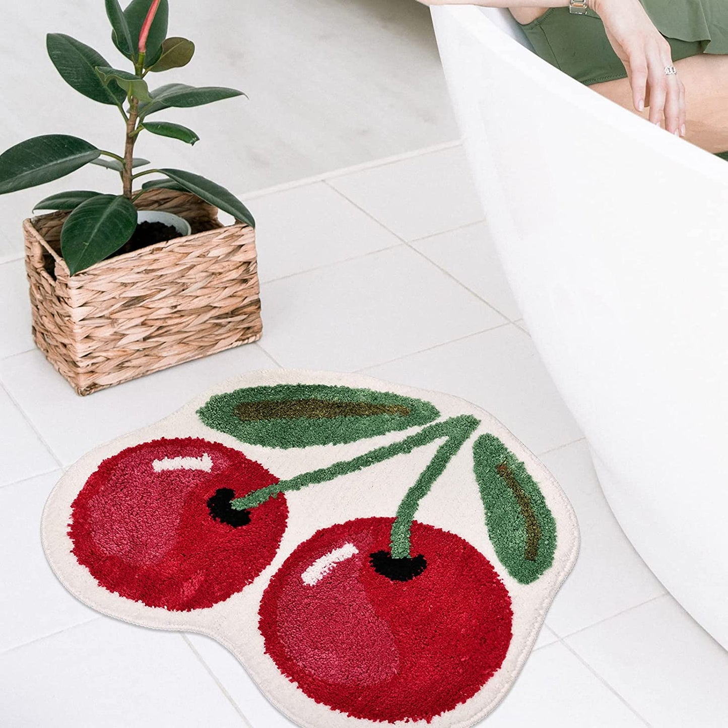 Cute Cherry Bath Mat