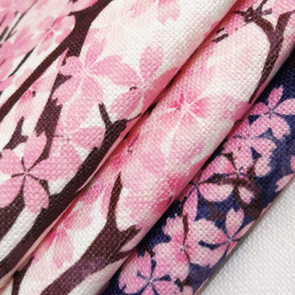 Pink cherry blossoms  Door Curtain