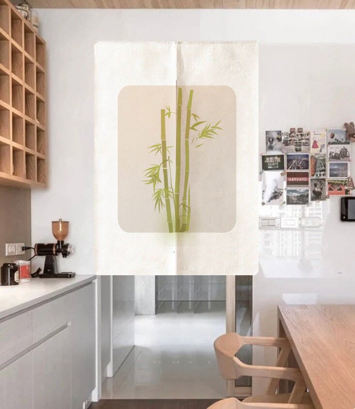 Green plants Doorway Curtain Noren image 1