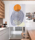 Swirl lines Doorway Curtain Noren image 0